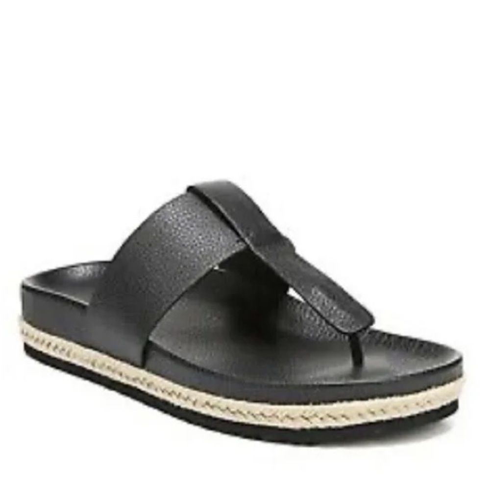 Women’s VINCE Avani black leather sandals- Size 8.5